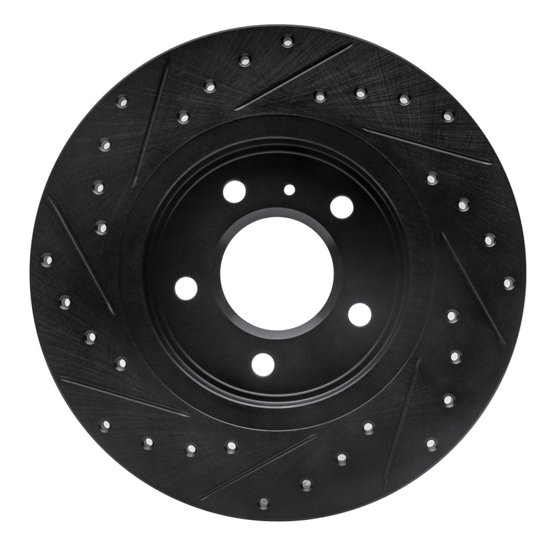 Buick Terraza Brake Rotor (1) - Rear Right - R1 Concepts - Drilled & Slotted - Black - 2005